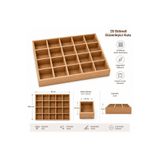 Tekir Store evinizi güzelleştirin 20 Bölmeli Ham Mdf Saklama Kutusu Çekmece İçi Takı Saat Düzenleyici Organizer