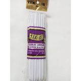 Tekiş Lastik Yassı Paça Lastiği - 10 Metre - 0002 - Beyaz