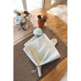 Tekli %100 Pamuk Kumaş Peçete Beyaz 50X50 Cm Mutfak Bezi Sofra Sunum Servis Peçetesi