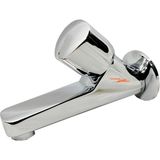 Tekli Aç Kapa Musluk Prinç Yerli Ürün Lavabo Banyo Musluğu Tekli Musluk Ergonomik Tasarım - 1 - Krom