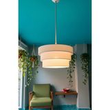 Tekli Avize Modern Sarkit Aydinlatma Pla Malzeme Ayarlanabilir Kablo Dekoratif Lamba Beyaz 25 x 25 - Çok Renkli