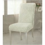 Tekli Bürümcük Lastikli Sandalye Örtüsü Standart - 35 x 55 cm - Krem