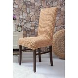Tekli Bürümcük Lastikli Sandalye Örtüsü Standart - 35 x 55 cm - Kum