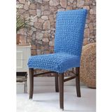 Tekli Bürümcük Lastikli Sandalye Örtüsü Standart - 35 x 55 cm - Mavi