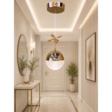 Tekli Desenli Top Rose Gold 3 Renk Modlu Kristal Desen Taşlı Ledli Sarkıt Avize Resimdeki Gibi