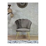 Tekli Gold Kaplama Tel Ayak Kahverengi Döşeme Papatya Çay Seti Koltuk Takımı , Balkon, Salon, Ofis, Cafe Koltuk Takımı