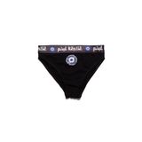 Tekli Kadın Slip Külot - Nazar Siyah XS