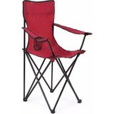 Tekli Katlanır Kamp Plaj ve Balıkçı Sandalyesi Çelik Iskelet Bordo Tek Kişilik - 6456 Ecorce Tube Marron - Polyester
