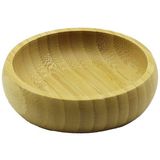 Tekli - Mini=8.5cm Ahşap Bambu Çerezlik - Lokumluk Kase (4887) Midastech