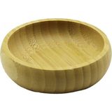 Tekli - Mini=8.5cm Ahşap Bambu Çerezlik - Lokumluk Kase (4887)