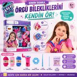 Tekli Örgü Tasarım Seti Renkli İpler İle Kendin Yap Bileklik Ve Örgü Atölyesi Dıy El Sanatları Seti