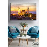 Tekli Yatay Dekoratif Kanvas Tablo Salon Yatak Odası Kafe Ofis Sultan Ahmet Cami
