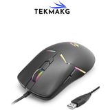 Tekmakg G602 Rgb Kablolu Gaming Oyuncu Mouse - 7200 Dpı Yüksek Hassasiyetli Ergonomik USB Fare - Renk