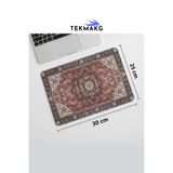 TEKMAKG Halı Kilim Desenli Mouse Pad 25x30 cm Otantik Etnik Vintage Kaymaz Taban