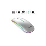 TEKMAKG Kablosuz Fare Wireless Mouse, Bluetooth 5.2, Şarjlı, Ergonomik, Type-c, 800/1200/1600 Dpı, Led Işık