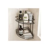 TEKMARKED YAPIŞKANLI 2 KATLI BANYO KÖŞE RAFI – KÖŞELİ DUŞ ŞAMPUANLIK, DUVAR DÜZENLEYİCİ ORGANİZER