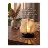tekmation Dekoratif Led Tealight Mumluk | Masaüstü Aydınlatma | 1 adet | 7x7,5 cm