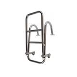 Tekne Merdiveni Katlanabilir 2+1 Krom Tutamaklı 80cm
