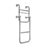 TEKNE MERDİVENİ KATLANIR 2+2 KROM 85cm