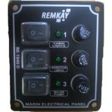 Tekne Sigorta Paneli 3'Lü. Cam Sigortali. Dikey Model