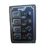 Tekne Sigorta Paneli 4'Lü. Cam Sigortali. Dikey Model