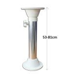 Tekne ve Karavan Masa Ayağı. 2 Kademe Teleskopik. 53-81Cm