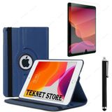 TEKNETSTORE Apple Ipad 10.2 Inç 9.nesil Uyumlu 360 Dönebilen Tablet Kılıfı + Ekran Koruyucu + Dokunmatik Kalem - Lacivert