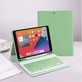 TEKNETSTORE Apple Ipad 10. Nesil 10.9 Inç 2022 Uyumlu Bluetooth Klavyeli Kılıf Kalem Bölmeli (Türkçe Klavye) - Açık Yeşil