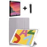TEKNETSTORE Apple Ipad 8. ve 9. Nesil 10.2 Inç Uyumlu Tablet Kılıfı Ekran Koruyucu Dokunmatik Kalem Seti - Gri