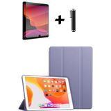 TEKNETSTORE Apple Ipad 8. ve 9. Nesil 10.2 Inç Uyumlu Tablet Kılıfı Ekran Koruyucu Dokunmatik Kalem Seti - Lila