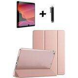 TEKNETSTORE Apple Ipad 8. ve 9. Nesil 10.2 Inç Uyumlu Tablet Kılıfı Ekran Koruyucu Dokunmatik Kalem Seti - Rose Gold