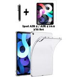 TEKNETSTORE Apple Ipad Air 5 Air 4 10.9 Uyumlu Tablet Kılıfı Silikon Köşe Koruma Ekran Koruyucu Dokunmatik Kalem Seti - Şeffaf