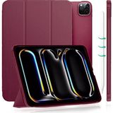 TEKNETSTORE Apple Ipad Pro 11 M4 2024 11 Inç Tablet Uyumlu Flip Smart Standlı Akıllı Kılıf Smart Cover - Mürdüm