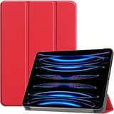 TEKNETSTORE Apple Ipad Pro 4. Nesil M2 2022 11 Inç Tablet Uyumlu Flip Smart Standlı Akıllı Kılıf Smart Cover - Kırmızı