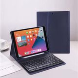 TEKNETSTORE Apple Ipad Pro 4. Nesil M2 2022 11 Inç Uyumlu Bluetooth Klavyeli Kılıf Kalem Bölmeli (Türkçe Klavye) - Lacivert