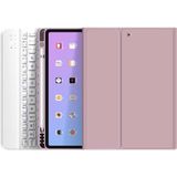 TEKNETSTORE Apple Ipad Pro 4. Nesil M2 2022 11 Inç Uyumlu Bluetooth Klavyeli Kılıf Kalem Bölmeli (Türkçe Klavye) - Pembe