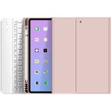 TEKNETSTORE Apple Ipad Pro 4. Nesil M2 2022 11 Inç Uyumlu Bluetooth Klavyeli Kılıf Kalem Bölmeli (Türkçe Klavye) - Rose Gold
