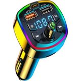 TEKNETSTORE Araç Bluetooth 5.0 Fm Transmitter Cihazı Oto Çakmaklık Şarj Aleti Uyumlu Müzik MP3 Çalar
