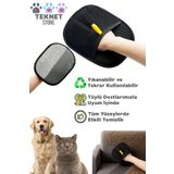 TEKNETSTORE Çift Taraflı Statik Kedi Köpek Tüy Temizleme Eldiveni Giysiler Mobilyalar Halılar İçin