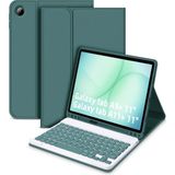 TekNetStore Galaxy Tab A11+ Plus 11 Inç Tablet Uyumlu Bluetooth Özellikli Türkçe Klavyeli Kılıf Kalem Bölmeli - Koyu Yeşil