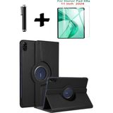 TEKNETSTORE Honor Pad X8A 11 Inç 360° Dönebilen Standlı Tablet Kılıfı Ekran Koruyucu ve Kalem Seti - Siyah