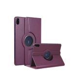 TEKNETSTORE Honor Pad X8A 11 inç ile Uyumlu 360° Dönebilen Standlı PU Deri Tablet Kılıfı, Mor