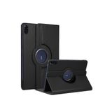 TEKNETSTORE Honor Pad X8A 11 inç ile Uyumlu 360° Dönebilen Standlı PU Deri Tablet Kılıfı, Siyah