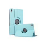 TEKNETSTORE Honor Pad X8A 11 inç ile Uyumlu 360° Dönebilen Uyku Modlu Standlı PU Deri Tablet Kılıfı, Mavi