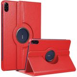 TekNetStore Honor Pad X8B 11 Inç 2026 Kılıf 360° Dönebilen Uyku Modlu Standlı Pu Deri Tablet Kapaklı Kılıf - Kırmızı