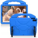 TEKNETSTORE Ipad 10.2 8. Nesil ve 9. Nesil Tablet Uyumlu Kılıfı Tutmalı Standlı Yumuşak Silikon Çocuk Kılıf - Mavi