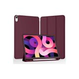 Teknetstore Ipad 10. Nesil 10,9 İnç Ile Uyumlu Kılıf, Kalem Bölmeli, Uyku Modlu, Standlı, Silikon, Mürdüm, A2757 A2777 A2696, iPad 10. Nesil