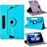 TEKNETSTORE Lenovo Smart Tab M8 2ghz 2 32,8 1280X800 IPS 8 Inch Uyumlu Deri Tablet Kılıf Sıtandlı 360° Dönebilen - Turkuaz - renk