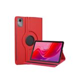TEKNETSTORE Lenovo Tab M11 / K11 11 İnç ile Uyumlu 360° Dönebilen Standlı PU Deri Tablet Kılıfı, Kırmızı