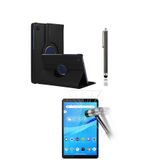 TEKNETSTORE Lenovo Tab M8 ile Uyumlu TB-8505F 8 İnç ZA5G0100TR 360° Dönerli Tablet Kılıfı 3lü Set, Siyah